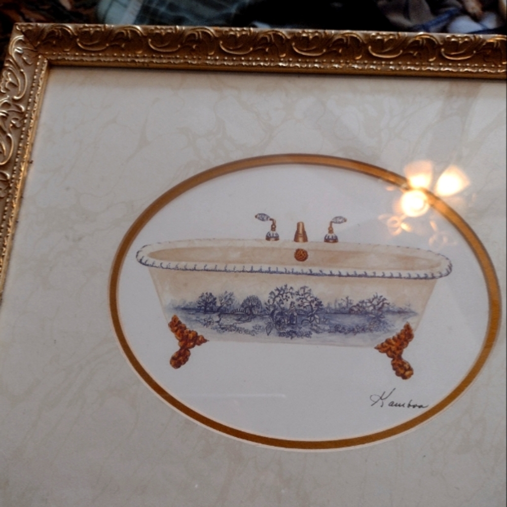 Beautiful bathtub painting